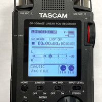Tascam DR-100 MKIII Linear PCM Recorder with 1GB SD Memory Card - TESTED