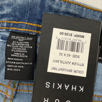 NWT The Perfect Jean NYC Light Wash Slim Thick Straight Jeans Men’s Sz 42x32