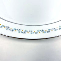 Oxford Bone China Holyoke Serving Platter with Daisy Patterned Rim