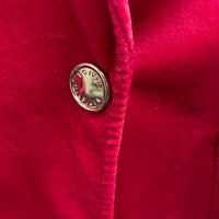 NWT Wmns TOMMY HILFIGER Bright Pink Velour Velvet Blazer Jacket Sz 2 MSRP$149