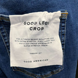 NWT Wmns GOOD AMERICAN Blue Denim Good Legs Skinny Crop Jeans Sz 14 MSRP$119