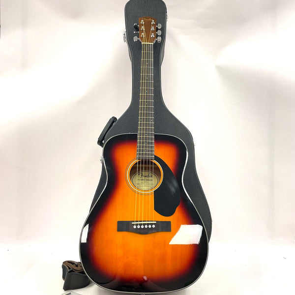Fender Tobacco Burst CC-60S Concert Acoustic Guitar, Hard Case