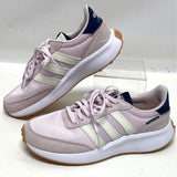 Adidas Pink & White Textile Sneakers Women’s Sz 7