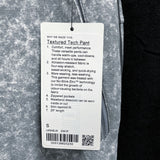 NWT Mens LULULEMON Gray Textured Tech Active Casual Drawstring Pants Sz S