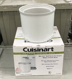 Cuisinart 1.5 QT Ice Cream Maker Freezer Bowl NIB