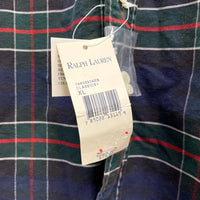 NWT Mens Vintage RALPH LAUREN 100% Cotton Plaid Button Up Shirt Sz XL MSRP$75