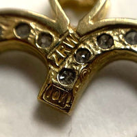 10K Yellow Gold Heart Shaped Pendant w/ Diamond Accents, 2.04g