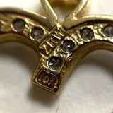 10K Yellow Gold Heart Shaped Pendant w/ Diamond Accents, 2.04g