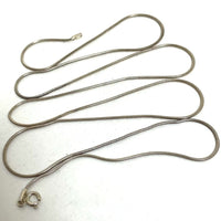 30.5" Sterling Silver 1.15mm Snake Chain Necklace, 6.53g