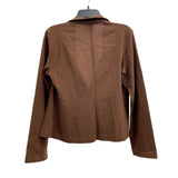 Wmns EILEEN FISHER 100% Italian Wool Brown Single Button Blazer Jacket Sz S