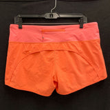Wmns LULULEMON Orange Speed Up Athletic Running Shorts Sz 8