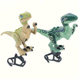 3 LEGO Jurassic World Dinosaur Figures; Carnotaurus, Delta, And Blue