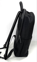 Italic Black Canvas & Leather Backpack