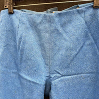 Wmns 60s Vintage THE VILLAGER Wool Funky Blue Flare Pants Sz 12