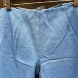 Wmns 60s Vintage THE VILLAGER Wool Funky Blue Flare Pants Sz 12