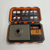 Sterling Silver Celtic Style Brooch with Black Onyx - 8.81g