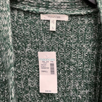 NWT Wmns MAURICES Forest Green Knit Open Front Cardigan Sweater Sz S MSRP$44.9