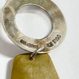 RLM Studios Sterling Silver & Brass 2.5" Long Hammered Dangle Earrings 10.00g