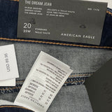 NWT American Eagle Dark Wash Dream Jean Hi-Rise Jegging Jean Women’s Sz 20