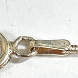 Sterling Silver 18" Beaded Station-Style Snake Chain, 4.51g