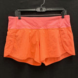 Wmns LULULEMON Orange Speed Up Athletic Running Shorts Sz 8