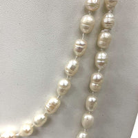 48" Knotted Genuine Pearl Rope Length Necklace, 89.65g