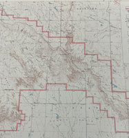 Pair of 1960 USGS S Dakota Badlands Natl Monument Plat Maps - Polyconic Proj