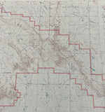 Pair of 1960 USGS S Dakota Badlands Natl Monument Plat Maps - Polyconic Proj