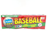 Fleer 1990 10th Anniversary Ed. MLB Baseball Logo Stickers and Trading Cards Box