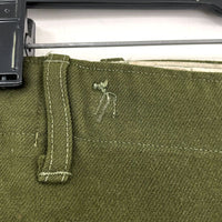 50s Vintage M-1951 Wool Army Green Military Field Trousers Pants Sz 31-35"x29.5"