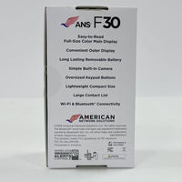 ANS F30 4G LYE Feature Flip Phone 8GB Reset in Box - TESTED