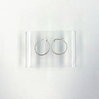 925 Sterling Silver Cut Out Hoop Earrings