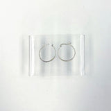 925 Sterling Silver Cut Out Hoop Earrings