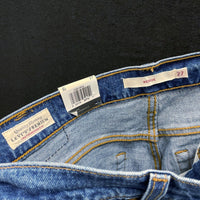 NWT Wmns LEVI'S Blue Premium Denim High Rise Wedgie Tapered Jeans Sz 27 MSRP$98