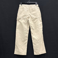 NWT Wmns GAP 100% Cotton Khaki Tan Beige Canvas Carpenter Pants Sz 6P MSRP$79.95