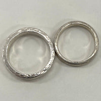 925 Sterling Silver Set Of Two Rings 8.81 Grams SZ- 7, SZ- 9 3/4