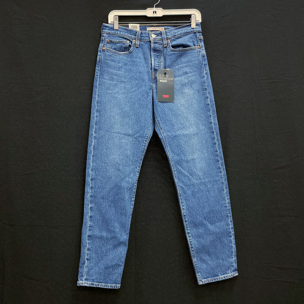 NWT Wmns LEVI'S Blue Premium Denim High Rise Wedgie Tapered Jeans Sz 27 MSRP$98