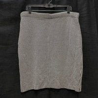 Wmns Vintage St. JOHN Collection by Marie Gray Knit Houndstooth Skirt Sz 8