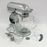 KitchenAid KSM105GBCMC 5-Quart Tilt-Head Stand Mixer Glass Bowl Silver - TESTED