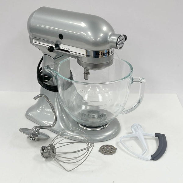KitchenAid KSM105GBCMC 5-Quart Tilt-Head Stand Mixer Glass Bowl Silver - TESTED