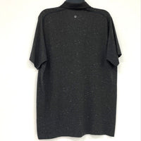 Lululemon Dark Grey Heathered Athletic Polo Shirt Men’s Sz XL