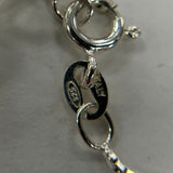 Sterling Silver 17.75" Mixed-Color Amber Cross Pendant With Chain, 4.2g