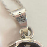 925 Sterling Silver Pendant With Amethyst 3.49 Grams 16 Inch Necklace