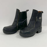 Harley-Davidson Leather Motorcycle Boots Women's Size 7 Black