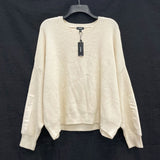 NWT Wmns EXPRESS Cream Drop Shoulder Ribbed Knit Sweater Sz XL MSRPP$88