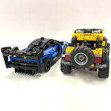 2 Constructed LEGO Technic Vehicles; 42122 Jeep Wrangler 42123 McLaren Senna GTR