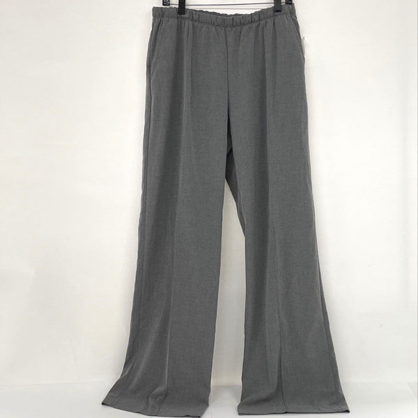 NWT Gap Grey Wide Leg Elastic Waist Trouser Pants Women’s Sz M Tall