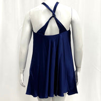 NWT Banana Republic Blue Silk Twist Strap Short Dress Women’s Sz M