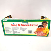 VNTG NOS Tyco Sesame Street Sing & Snore Talking Ernie Stuffed Doll
