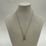 925 Sterling Silver Round Faceted Citrine Pendant